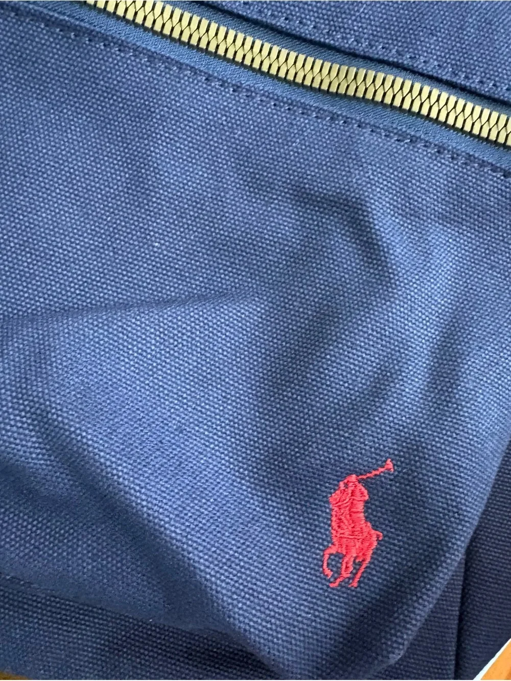 Polo Ralph Lauren American flag Pony Canvas Navy Backpack Laptop Sleeve